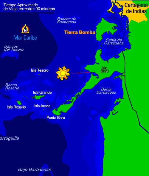 Ubicaci&oacute;n Royal Decamer&oacute;n Bar&uacute;